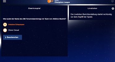 ZDF Champions League Gewinnspiel