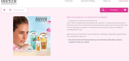 Lavera Gewinnspiel
