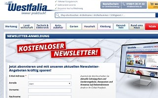 Westfalia Gewinnspiel, Westfalia-Gutschein Gewinnspiel