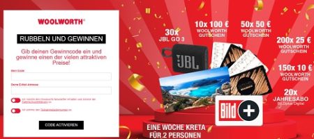 gewinnen.woolworth.de, Woolworth Code eingeben, Woolworth Gewinnspiel