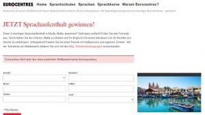 Eurocentres Gewinnspiel