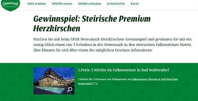 Steiermark Gewinnspiel