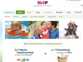Kinderhotel Urlaub Gewinnspiel, Hipp Gewinnspiel
