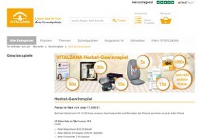 Vitalsana Gewinnspiel