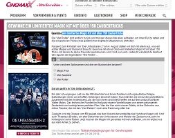 Cinemaxx Gewinnspiel