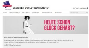 Designer Outlet Neumuenster Gewinnspiel