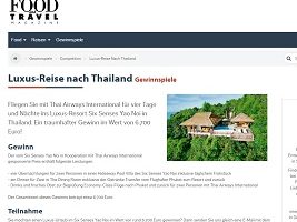 Food and Travel Gewinnspiel