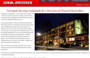 Lokal Anzeiger Gewinnspiel