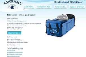 Römerwall Gewinnspiel, Auto-Tragetasche Gewinnspiel