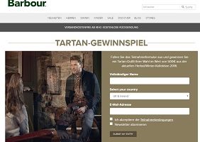 Barbour Gewinnspiel