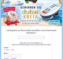 Dubai Kreta Kreuzfahrt Gewinnspiel, Bruno Gelato Gewinnspiel