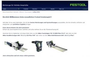 Festool Gewinnspiel