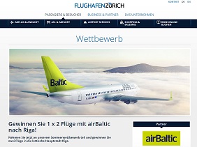 Flughafen Zuerich Gewinnspiel