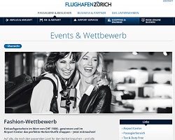Flughafen Zürich Einkaufsgutschein Gewinnspiel