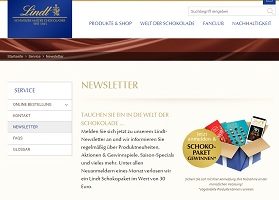 Lindt Gewinnspiel