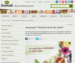 Alnatura Produkt-Paket Gewinnspiel
