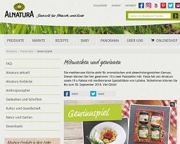 Alnatura Gewinnspiel