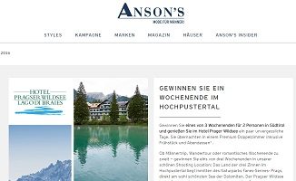 Ansons Gewinnspiel