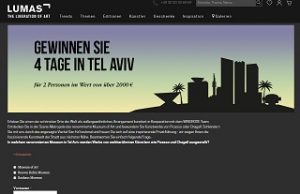 Tel Aviv Reise Gewinnspiel, Lumas Gewinnspiel