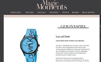 Magic Moments Gewinnspiel