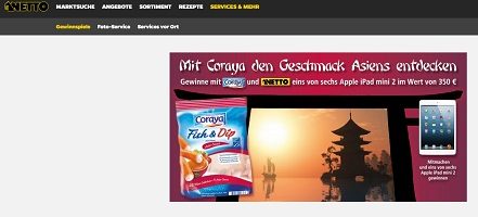 Netto Supermarkt Gewinnspiel
