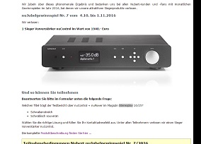 Nubert Gewinnspiel
