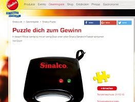 Sinalco Gewinnspiel
