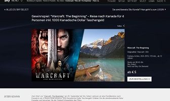 Sky Gewinnspiel