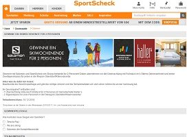 SportScheck Gewinnspiel
