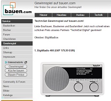 bauen.com Gewinnspiel