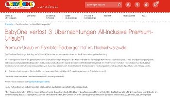 BabyOne Gewinnspiel