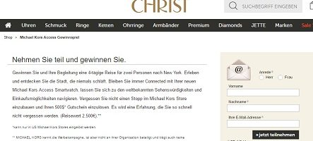 Christ Gewinnspiel
