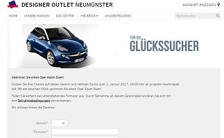 Designer Outlet Neumünster Gewinnspiel