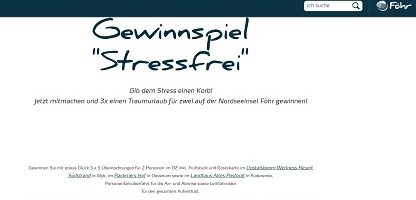 Föhr Urlaub Gewinnspiel, Föhr Gewinnspiel