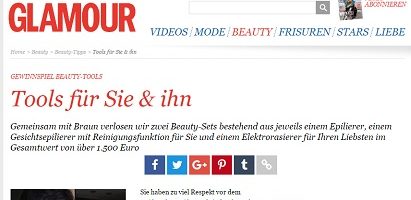 Glamour Gewinnspiel