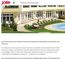 Jolie Gewinnspiel