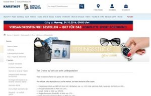 Karstadt Gewinnspiel