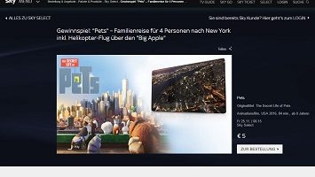 Sky Gewinnspiel