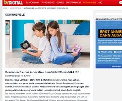 Storio Kinder Tablet Gewinnspiel, TV Digital Gewinnspiel