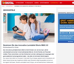 Storio Kinder Tablet Gewinnspiel, TV Digital Gewinnspiel