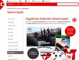 Vodafone Gewinnspiel