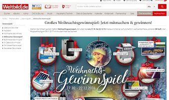 Weltbild Gewinnspiel