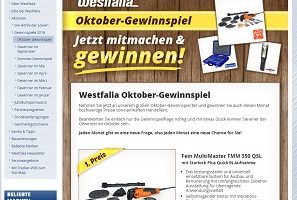 Westfalia Gewinnspiel