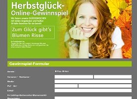 Blumen Riisse Gewinnspiel