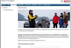 Fahrer-Training Gewinnspiel