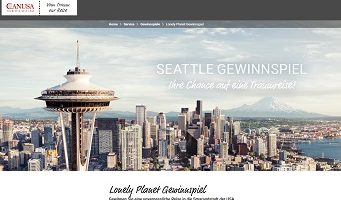 USA Reise Gewinnspiel, Canusa Gewinnspiel
