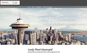 USA Reise Gewinnspiel, Canusa Gewinnspiel