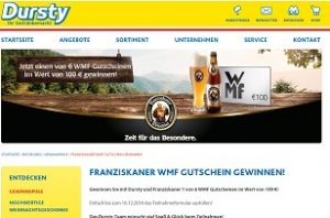 Dursty Gewinnspiel