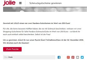 Jolie Gewinnspiel