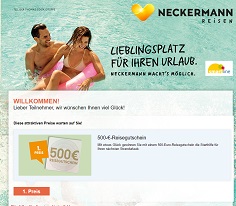 Neckermann Gewinnspiel